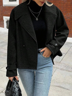 Oversized jas met brede revers