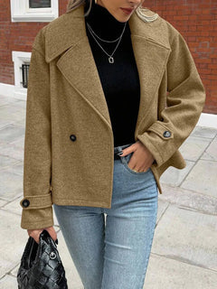 Oversized jas met brede revers
