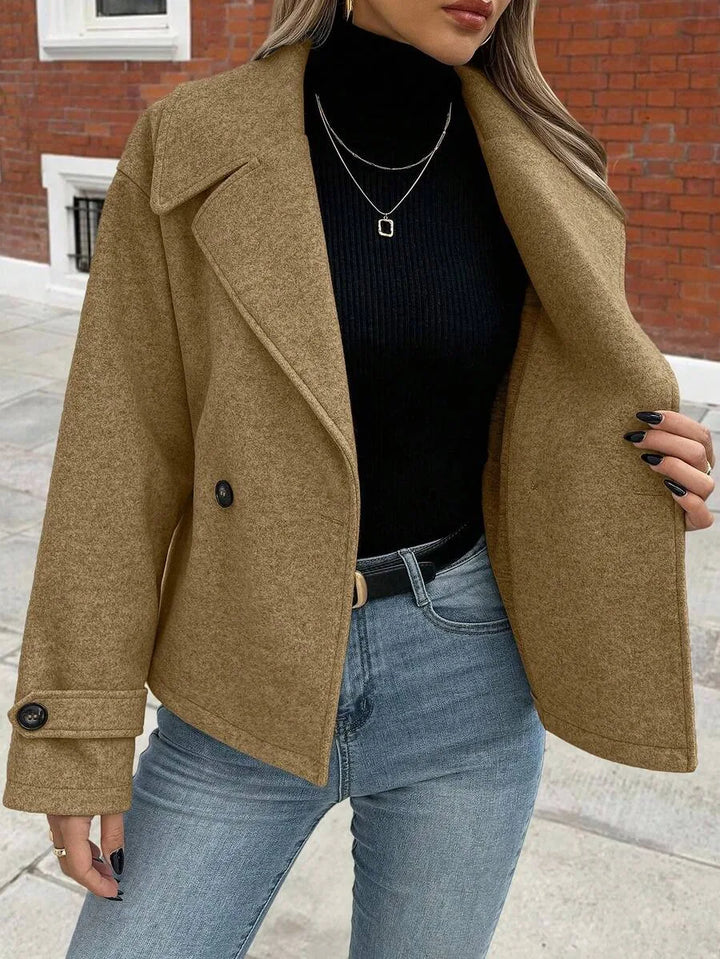 Oversized jas met brede revers