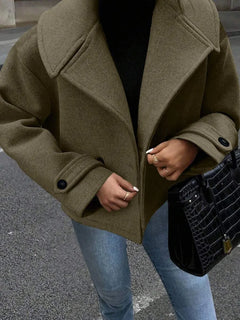 Oversized jas met brede revers