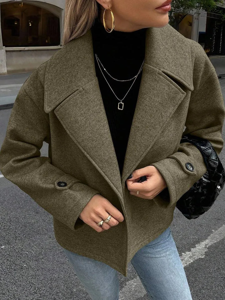 Oversized jas met brede revers