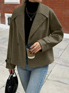 Oversized jas met brede revers