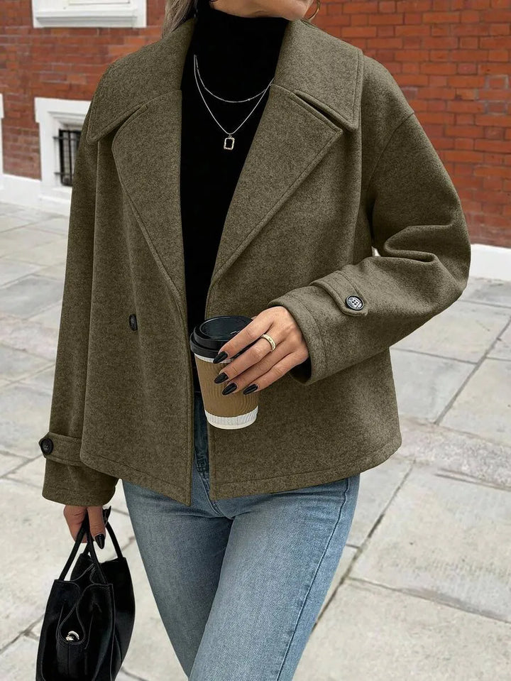Oversized jas met brede revers