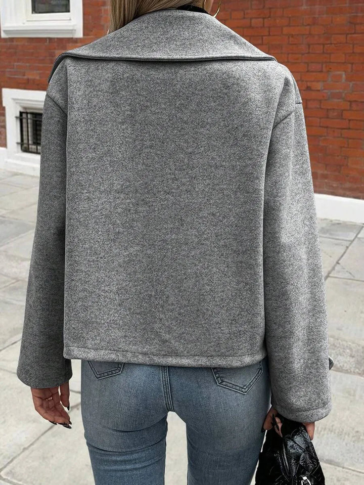 Oversized jas met brede revers
