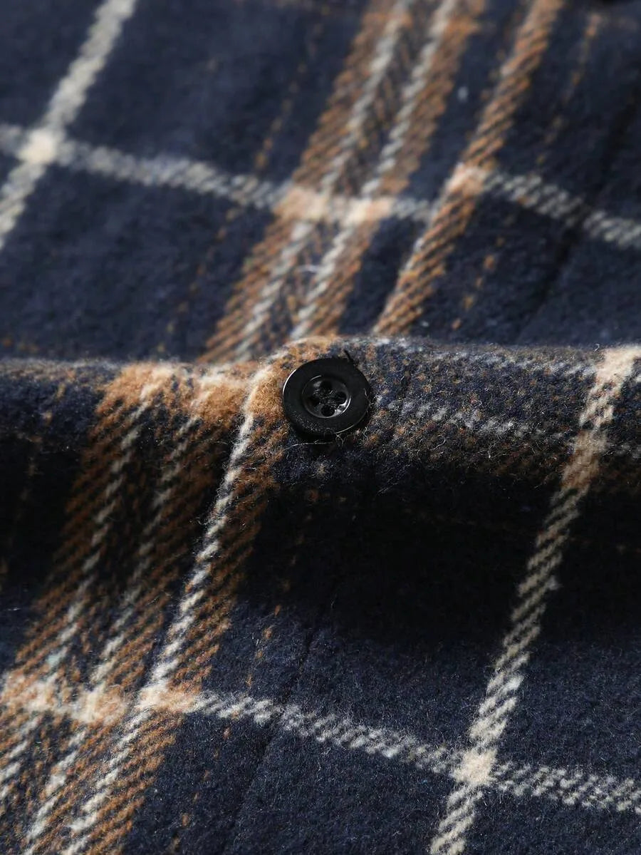Overshirt met plaid patroon