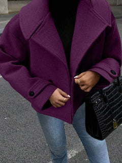 Oversized jas met brede revers