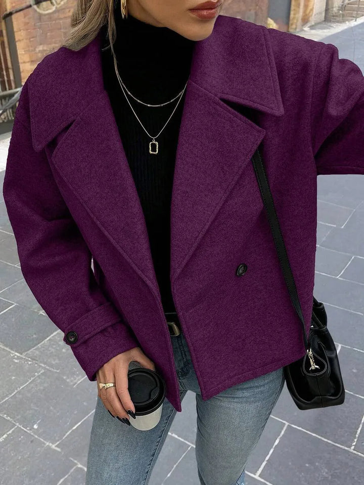 Oversized jas met brede revers