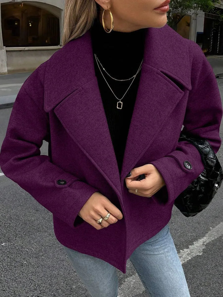 Oversized jas met brede revers