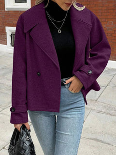 Oversized jas met brede revers