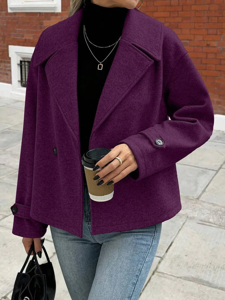 Oversized jas met brede revers