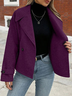 Oversized jas met brede revers