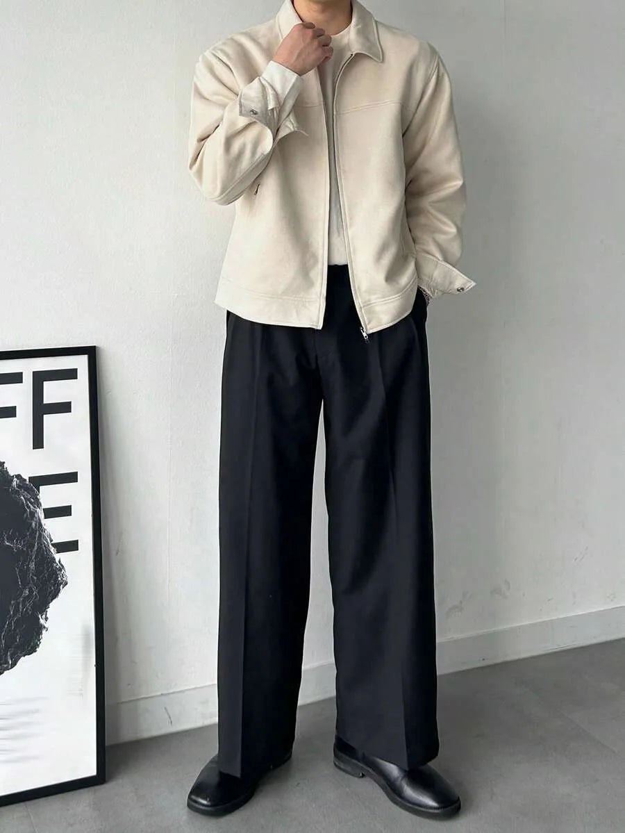 Bomberjack van bruin suede