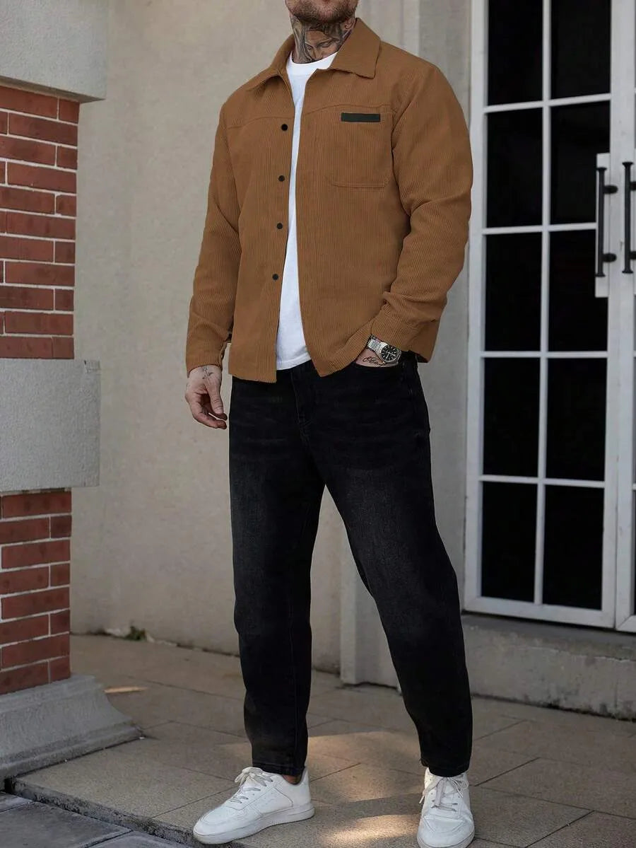 Overshirt met borstzak