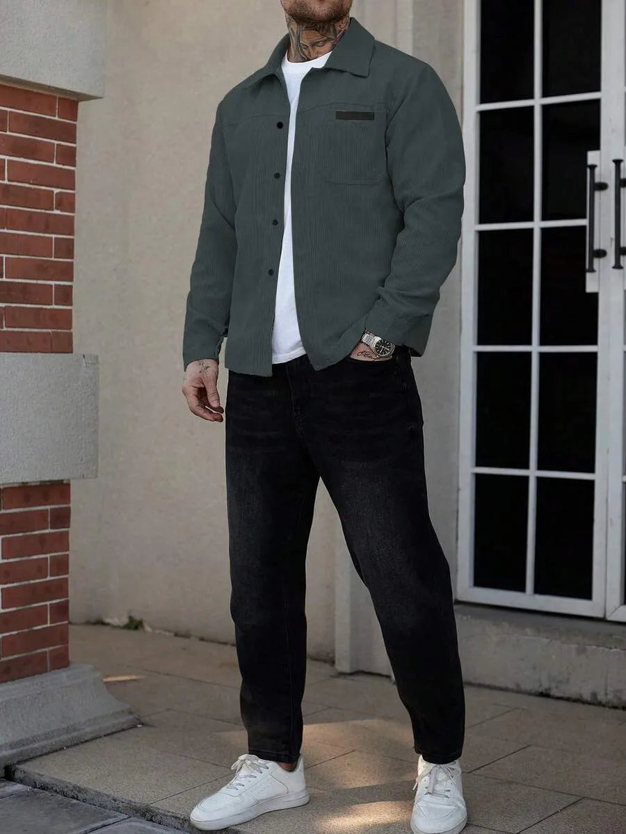 Overshirt met borstzak
