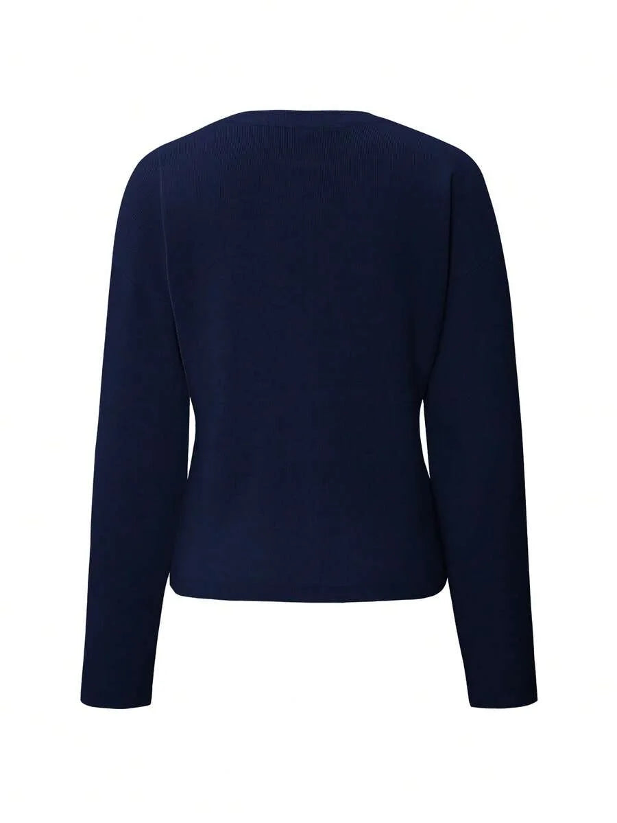 Cardigan met knopen en lange mouwen
