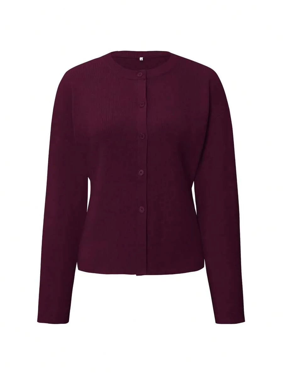 Cardigan met knopen en lange mouwen