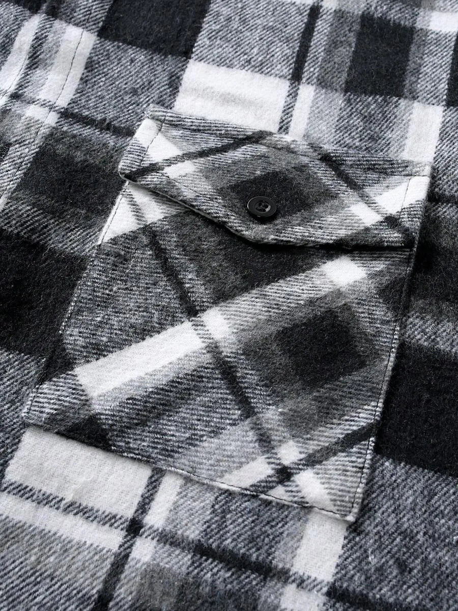 Overshirt met plaid patroon