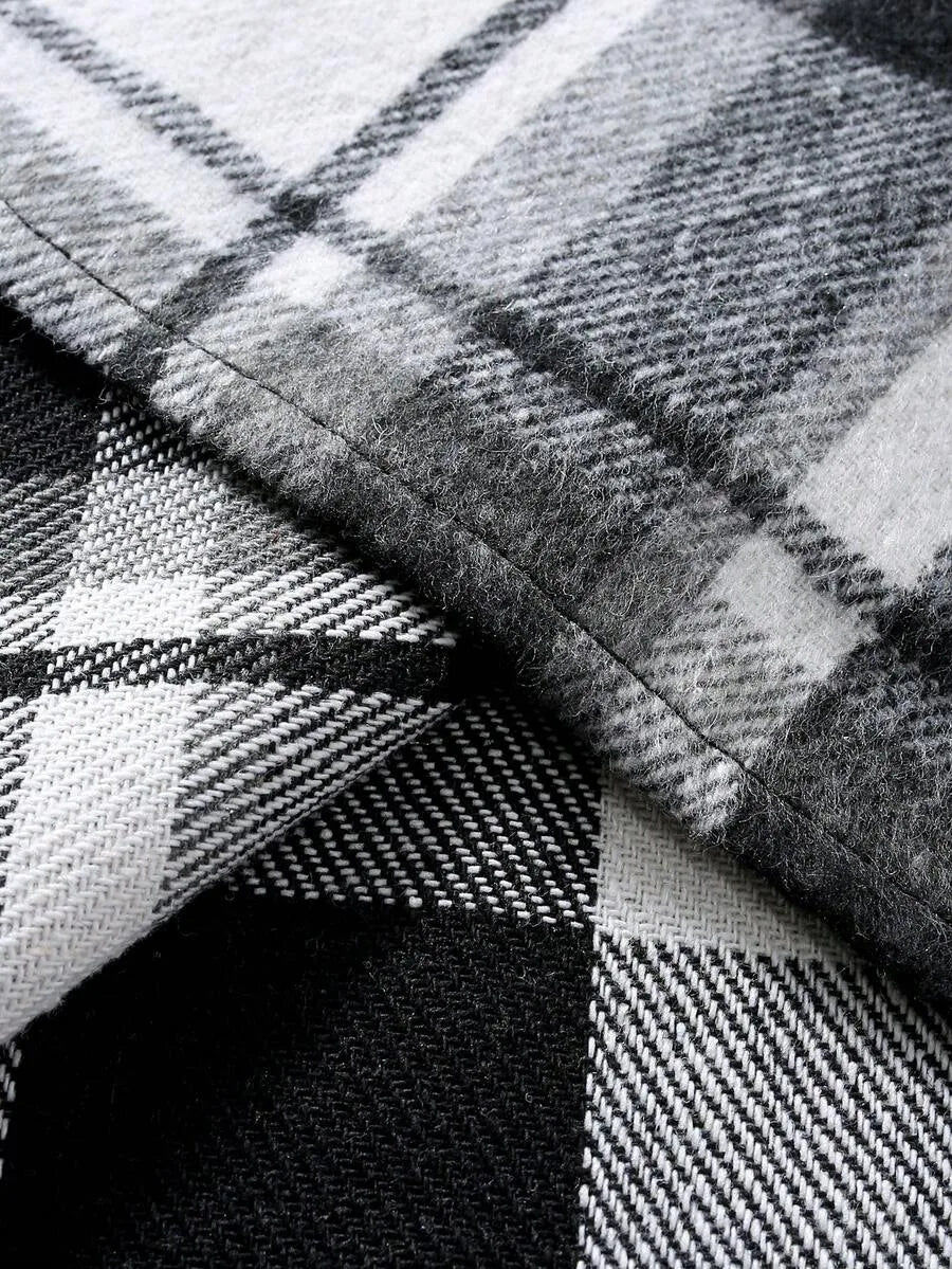 Overshirt met plaid patroon