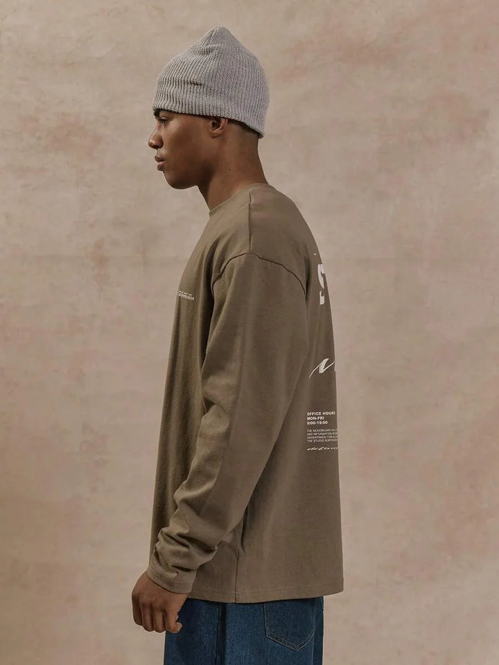 Oversized longsleeve met graphic print