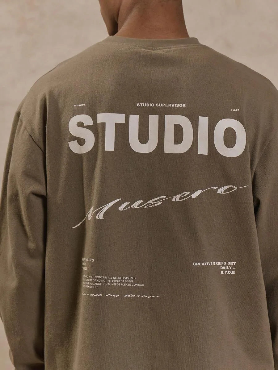 Oversized longsleeve met graphic print