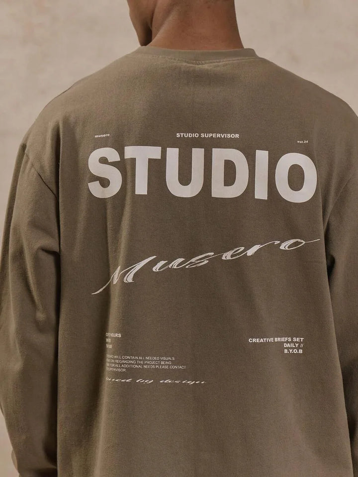 Oversized longsleeve met graphic print