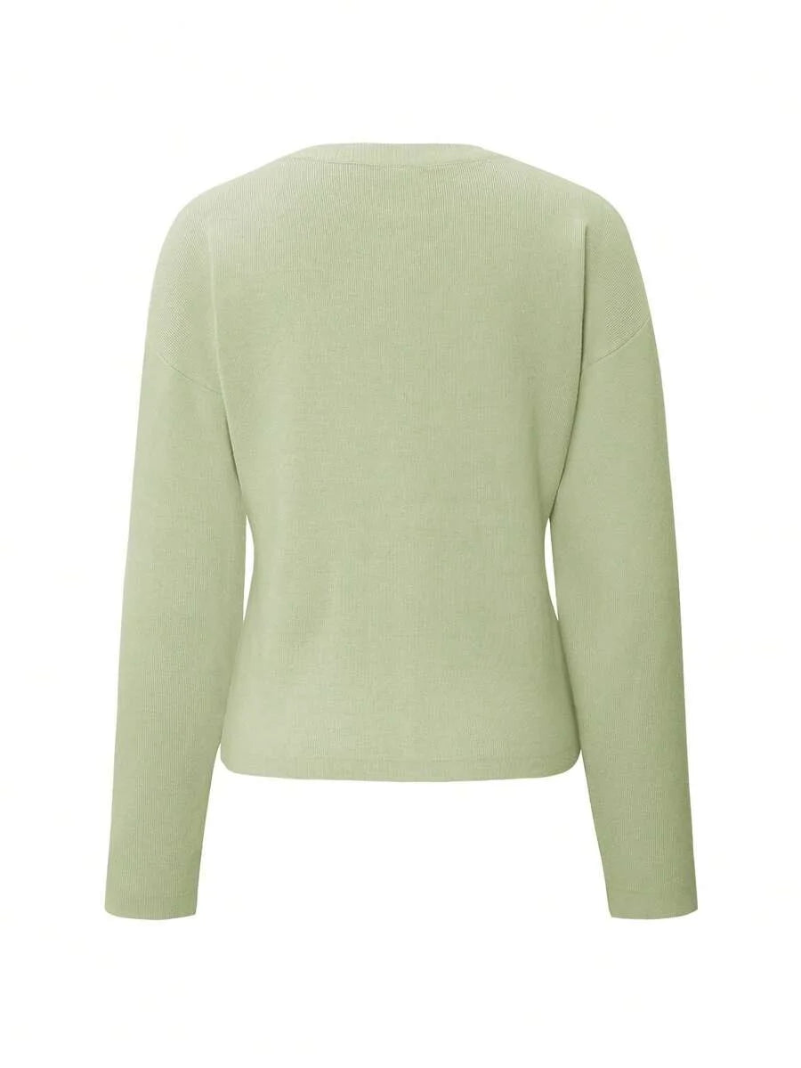 Cardigan met knopen en lange mouwen