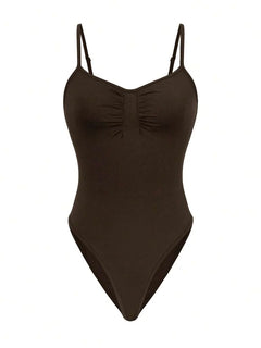 Bodysuit met spaghetti straps