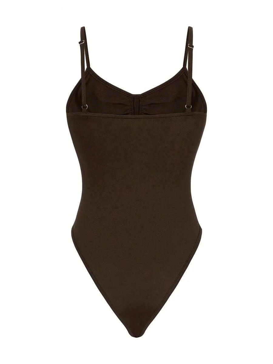 Bodysuit met spaghetti straps