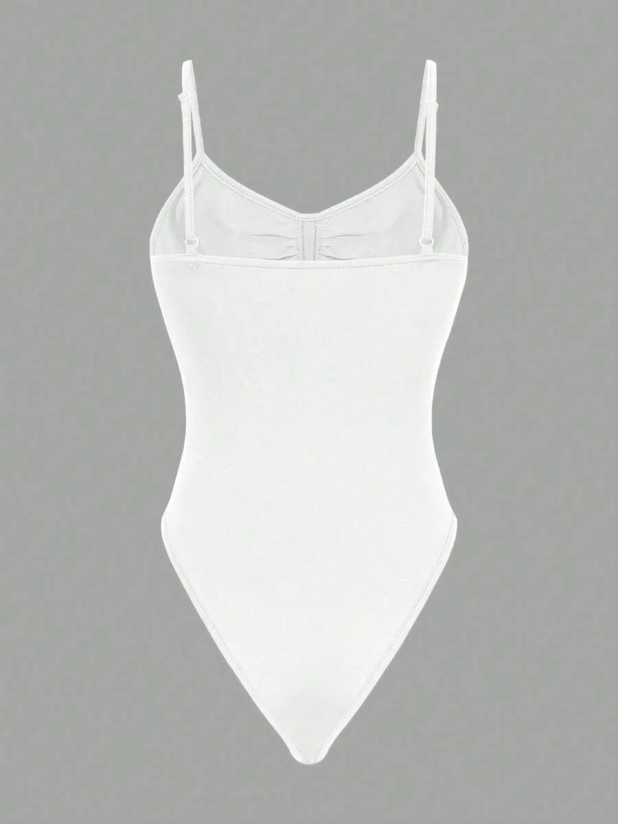 Bodysuit met spaghetti straps
