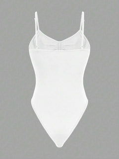 Bodysuit met spaghetti straps
