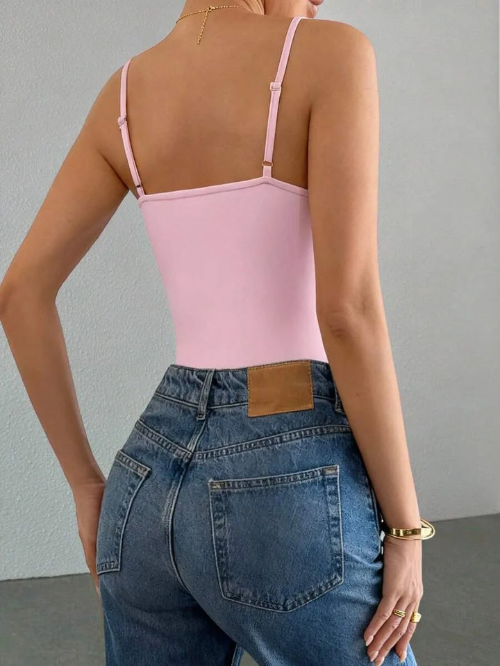 Bodysuit met spaghetti straps