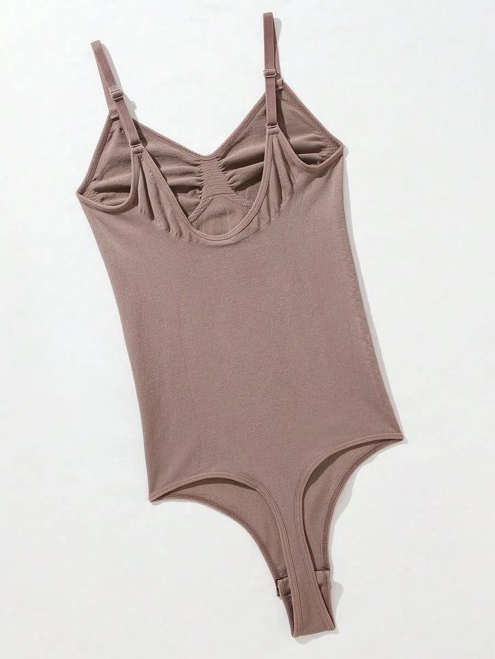 Bodysuit met V-hals en Spaghetti Bandjes