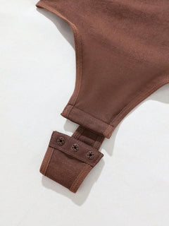 Bodysuit met V-hals en Spaghetti Bandjes