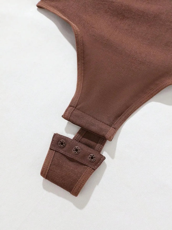 Bodysuit met V-hals en Spaghetti Bandjes