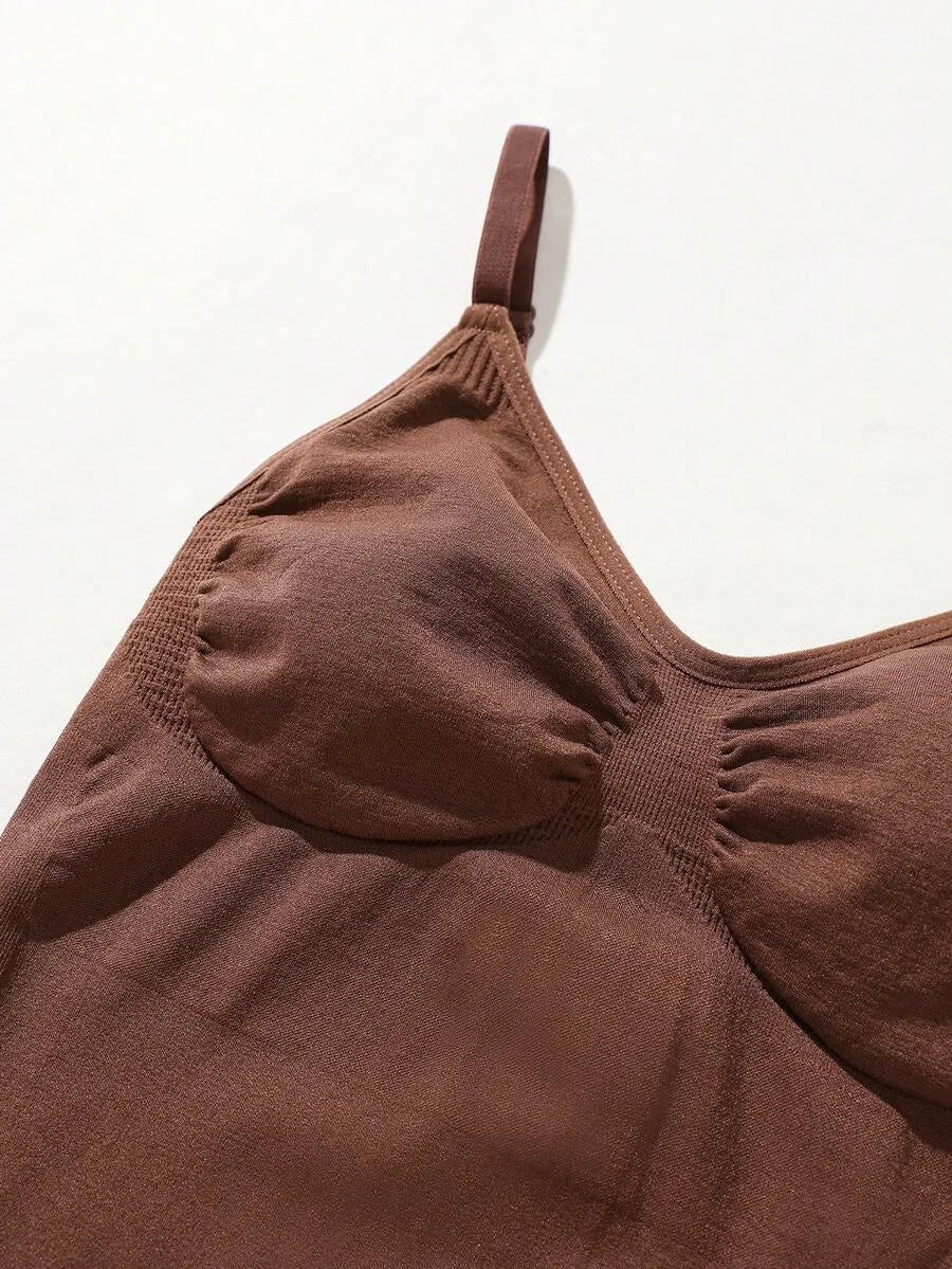 Bodysuit met V-hals en Spaghetti Bandjes