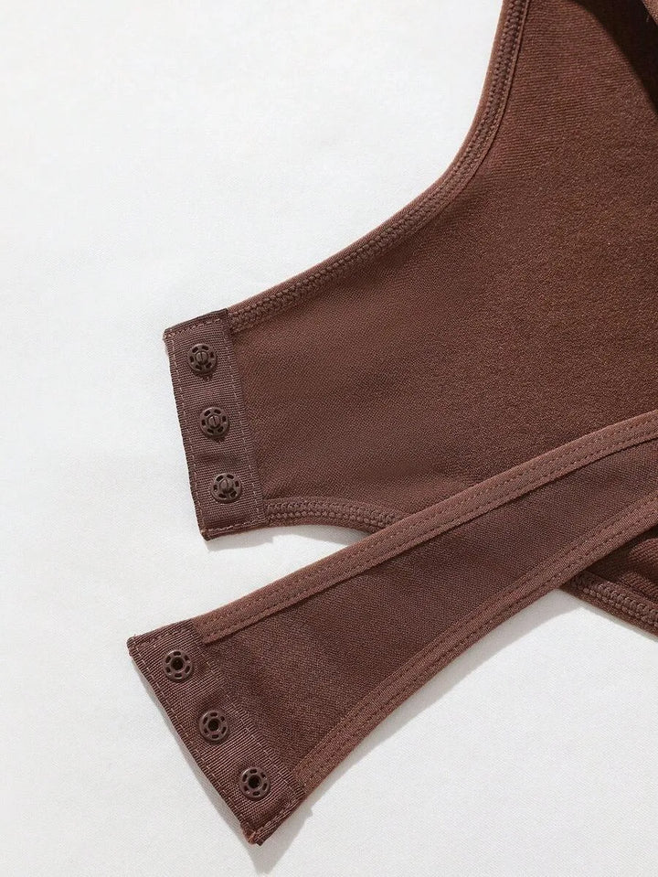 Bodysuit met V-hals en Spaghetti Bandjes