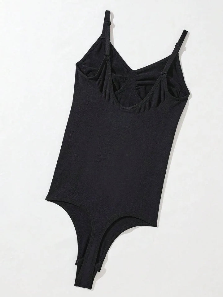 Bodysuit met V-hals en Spaghetti Bandjes