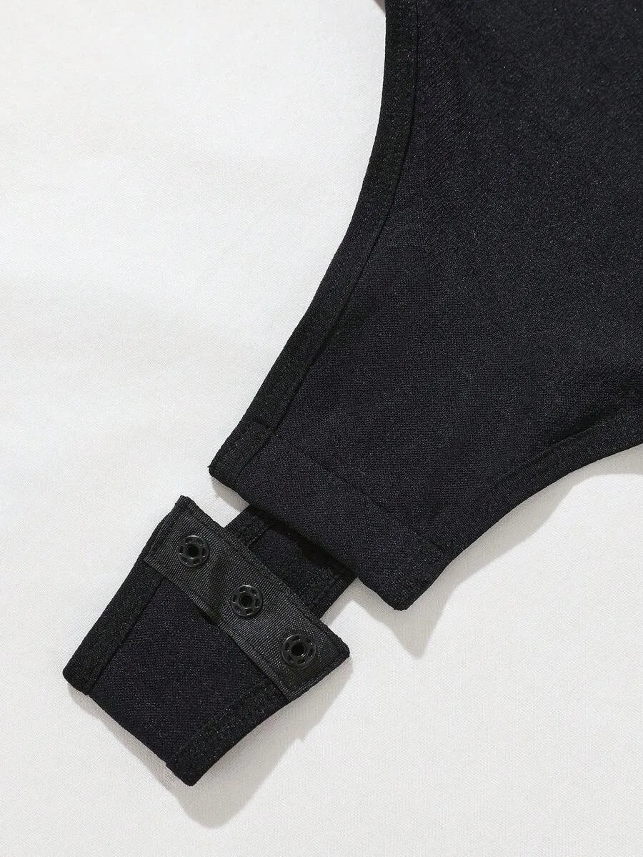 Bodysuit met V-hals en Spaghetti Bandjes