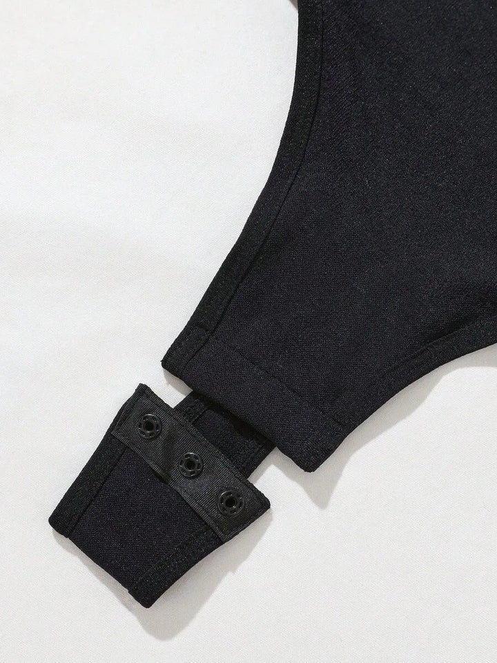 Bodysuit met V-hals en Spaghetti Bandjes