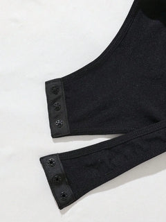 Bodysuit met V-hals en Spaghetti Bandjes