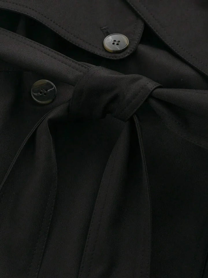 Trench coat met ceintuur en zakken