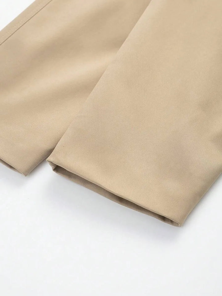 Trench coat met ceintuur en zakken