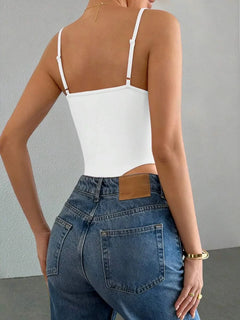 Bodysuit met spaghetti straps