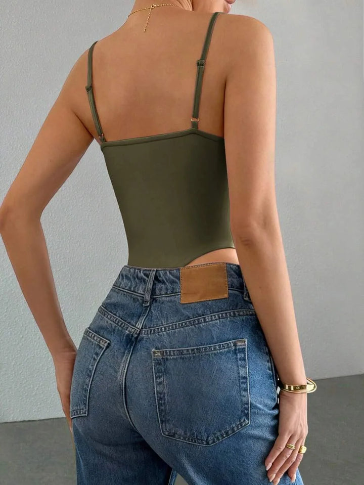 Bodysuit met spaghetti straps