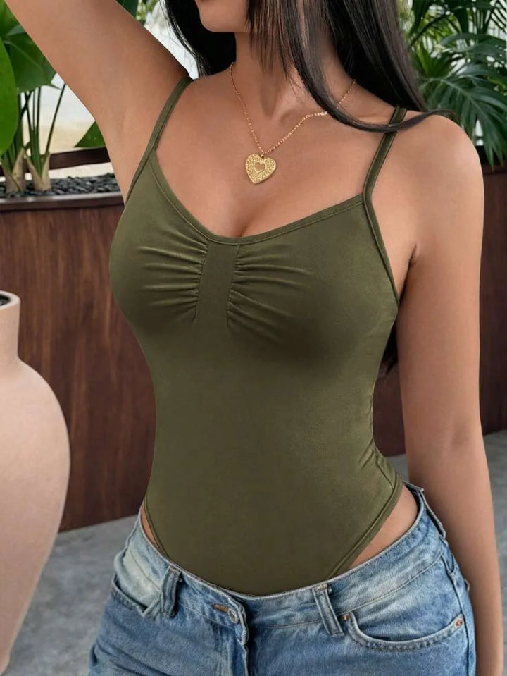 Bodysuit met spaghetti straps