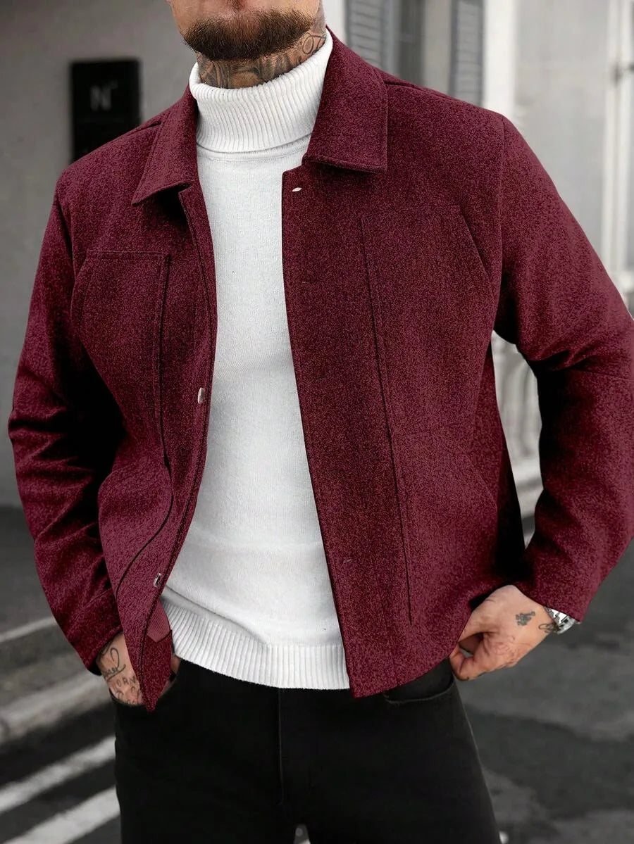 Bomberjack met collared neckline