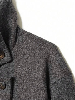 Korte khaki jas met opstaande kraag