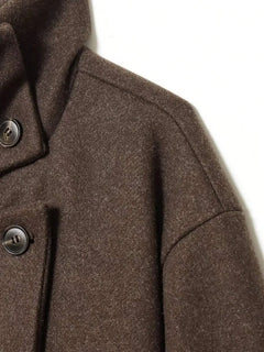 Korte khaki jas met opstaande kraag