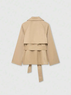 Trench coat met ceintuur en zakken