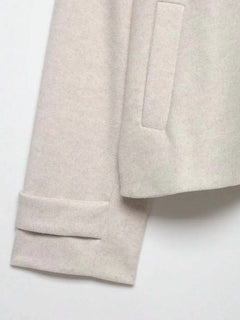 Korte khaki jas met opstaande kraag
